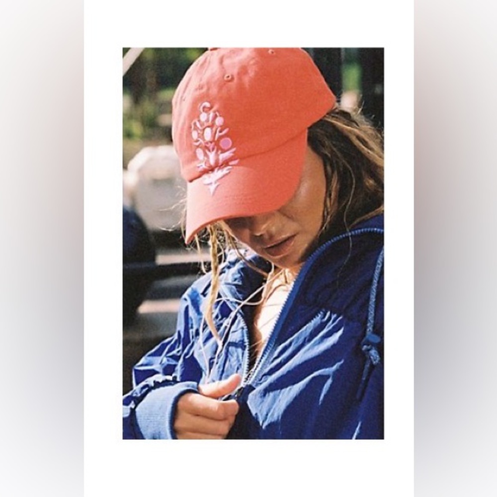 NWT Free People FP Movement Big Buti Baseball Cap Flame 🔥/Morning Glory Combo